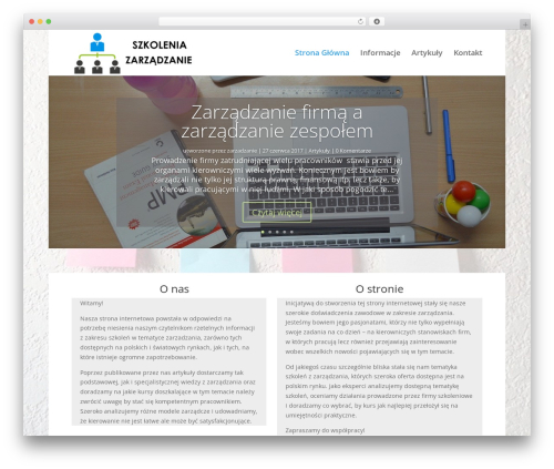 Divi company WordPress theme - szkolenia-zarzadzanie.pl