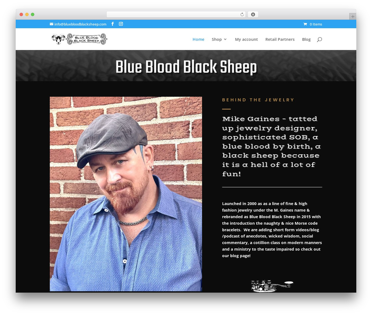 Divi WordPress theme - bluebloodblacksheep.com
