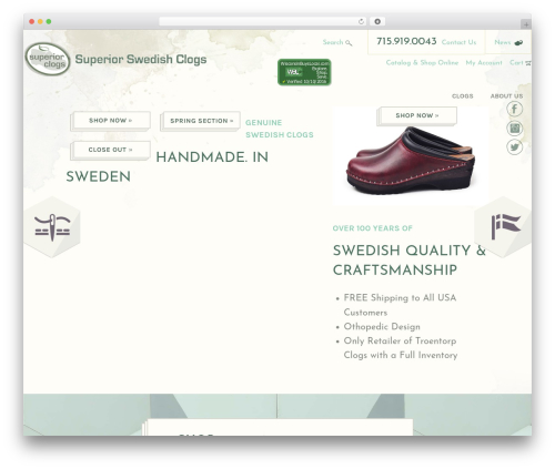 Faster Solutions (FSOL) best WordPress theme - superiorclogs.com