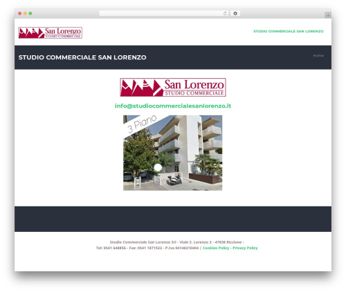 Flatco WordPress theme design - studiocommercialesanlorenzo.it