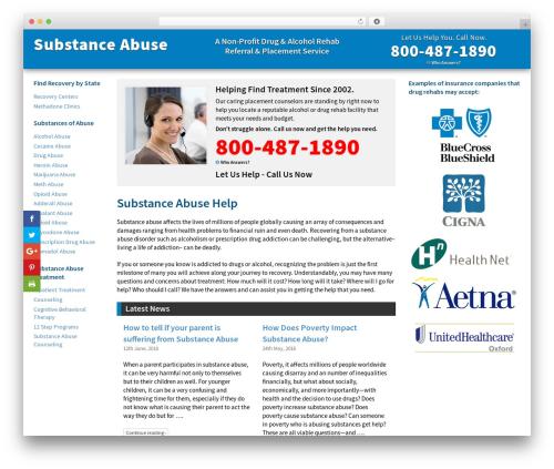 Substance Abuse theme WordPress - substanceabuse.org