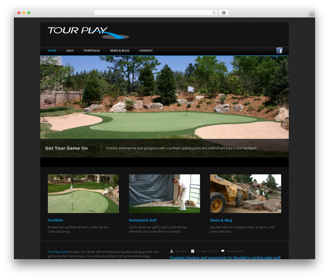 Ubergeist theme WordPress - artificial-turf-colorado.com