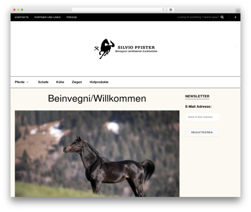 WordPress website theme Piemont - silviopfister.ch