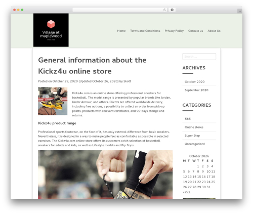 Beam free WordPress theme - villageatmaplewood.com