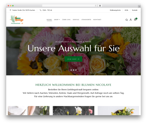 Florial WordPress theme - blumen-nicolaye.de