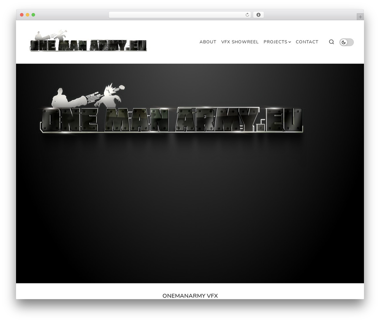 PixelPop WordPress theme - onemanarmy.eu