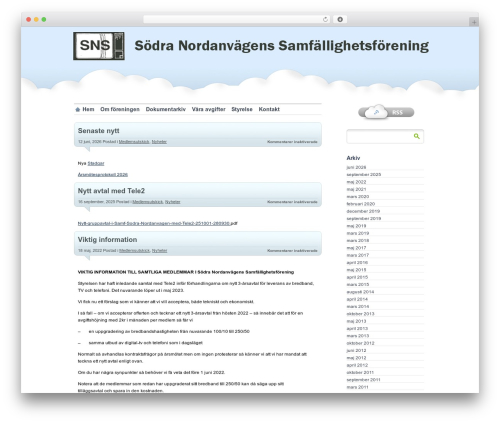 proClouds WordPress theme - sodranordanvagen.se