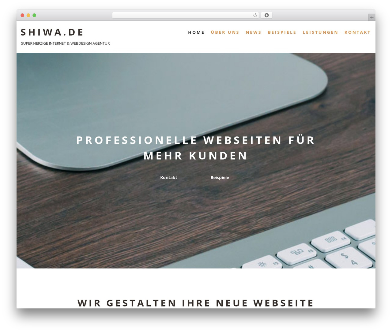 Theme WordPress Cherry Framework - shiwa.de