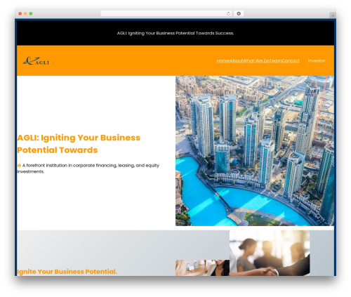 Version 4 WordPress website theme - agli.org