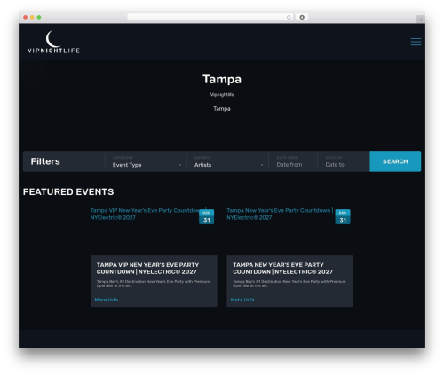 WordPress theme AM2 Theme - tampabaynightlife.com