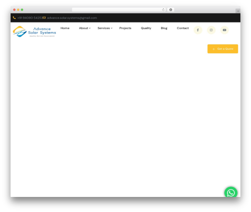 WordPress theme EcoGreen - advancesolarsystems.com