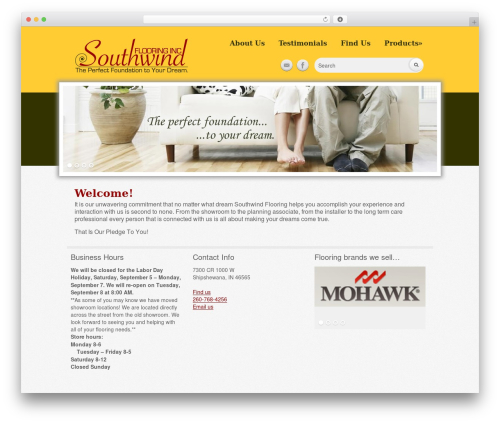 WordPress theme Catalyst - southwindflooring.com