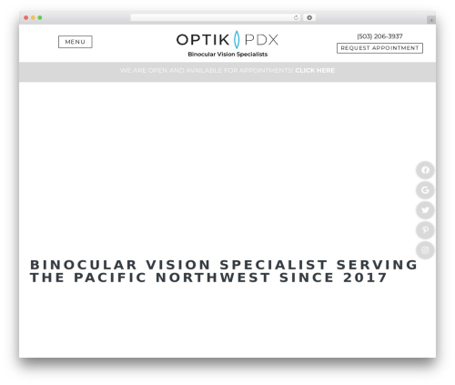 WordPress website theme Parent Theme - optikpdx.com