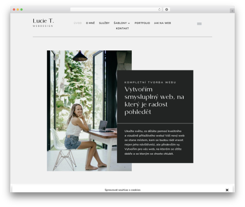 WP theme Divi - www.lucietomanova.cz