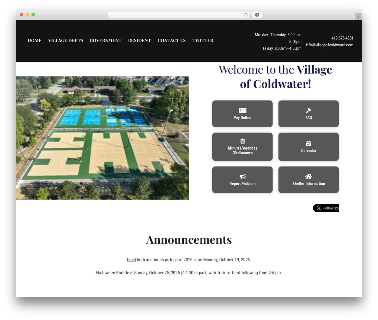 WordPress theme Village of Coldwater - villageofcoldwater.com WordPress theme Village of Coldwater - villageofcoldwater.com