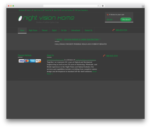 Cool Cart theme WordPress - nightvisionhome.com