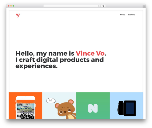 WordPress theme Creatus - vincevo.co