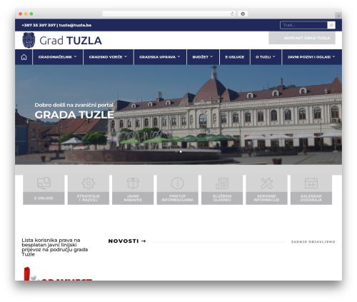 WordPress theme Divi - grad.tuzla.ba