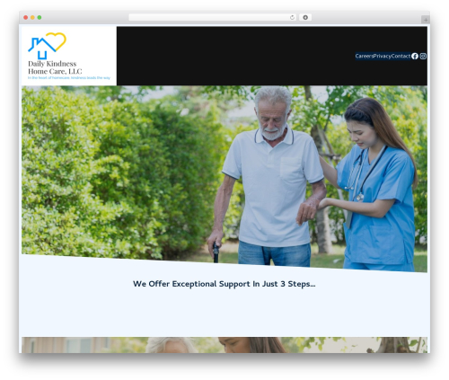 Aploblocks WordPress plugin - dailykindnesshomecare.com