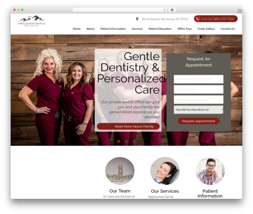 Appalachian Dental Theme WordPress theme - appdentalalcoa.com