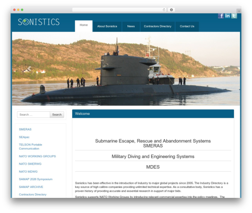 Bootstrap Basic theme WordPress - sonistics.com Bootstrap Basic theme WordPress - sonistics.com