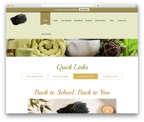Cherry parallax WordPress plugin - laroyaledayspa.ie