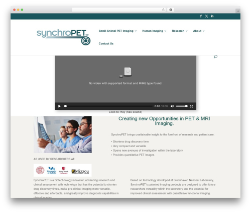 Divi WordPress theme - synchropet.com