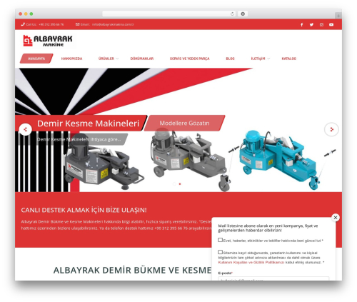 Frontech WordPress theme - albayrakmakina.com.tr Frontech WordPress theme - albayrakmakina.com.tr