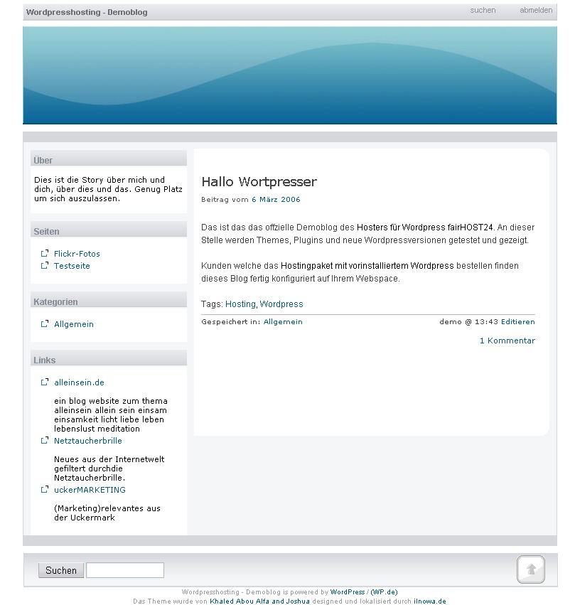 Rin WordPress theme by Khaled Abou Alfa