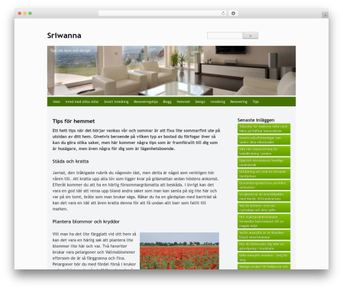 Whispy WordPress theme - sriwanna.se