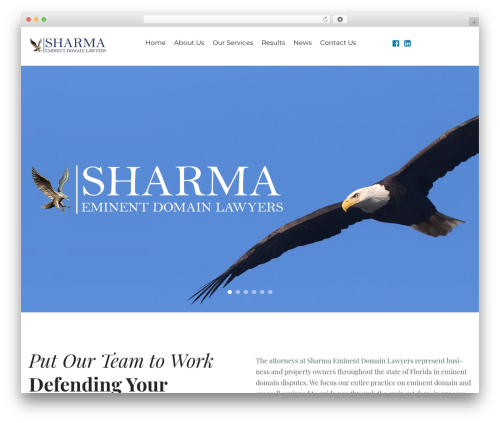 WordPress theme Cherry Framework - sharmafl.com