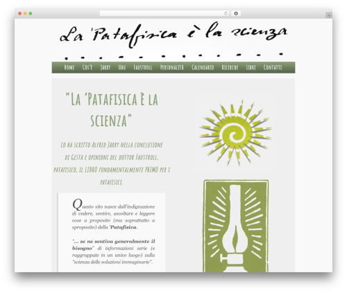 WP theme Responsive - patafisica.it