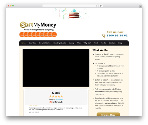 Catalyst theme WordPress - sortmymoney.com.au