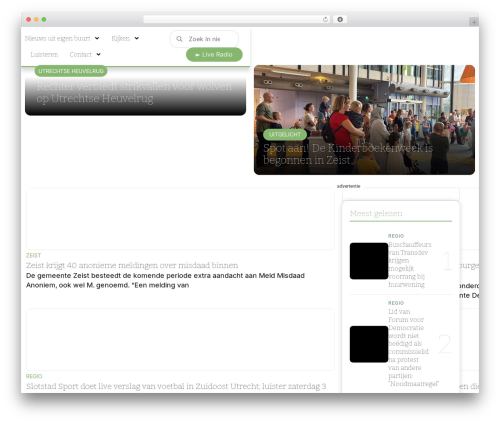 Hello Elementor theme WordPress - omroepzout.nl