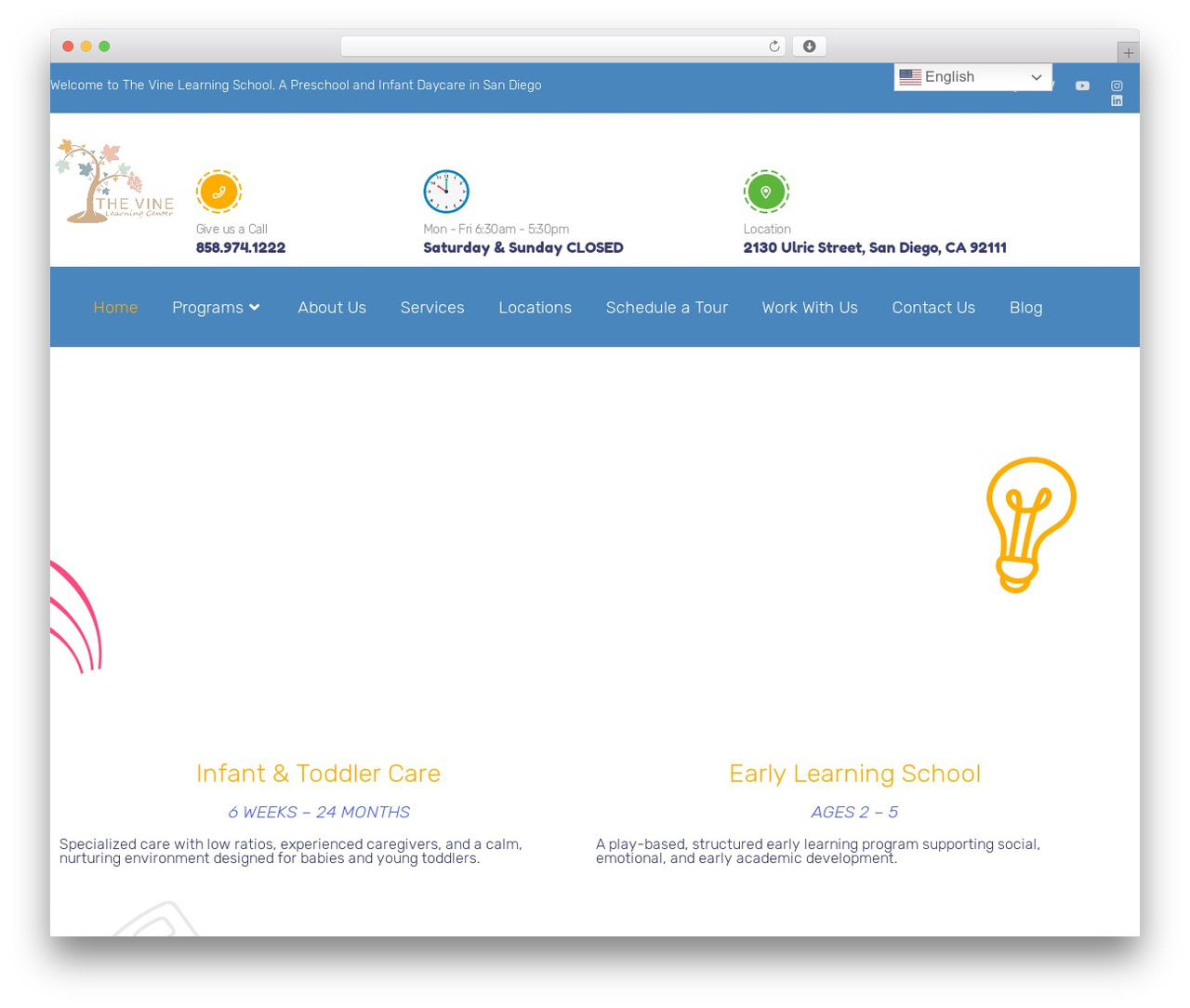 WordPress theme Hello Elementor - thevinelearningcenter1.com