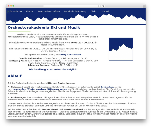 WordPress theme Hello Elementor - skiundmusik.de