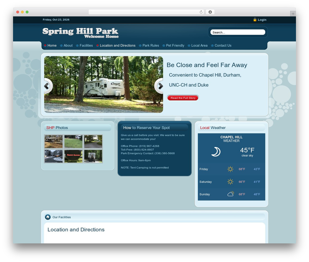 WordPress theme Affinity Wordpress Theme - springhillpark.com