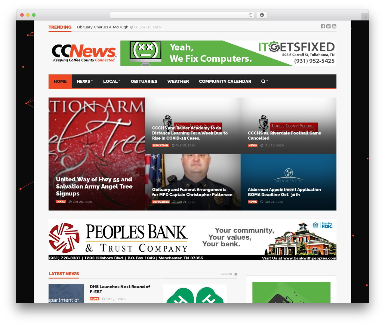 WordPress theme Goliath - coffeecountynews.com