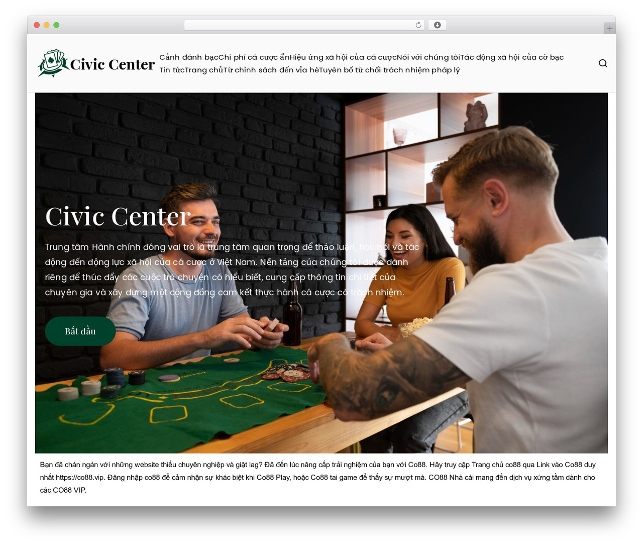 Zakra WordPress theme - civiccenter.cc