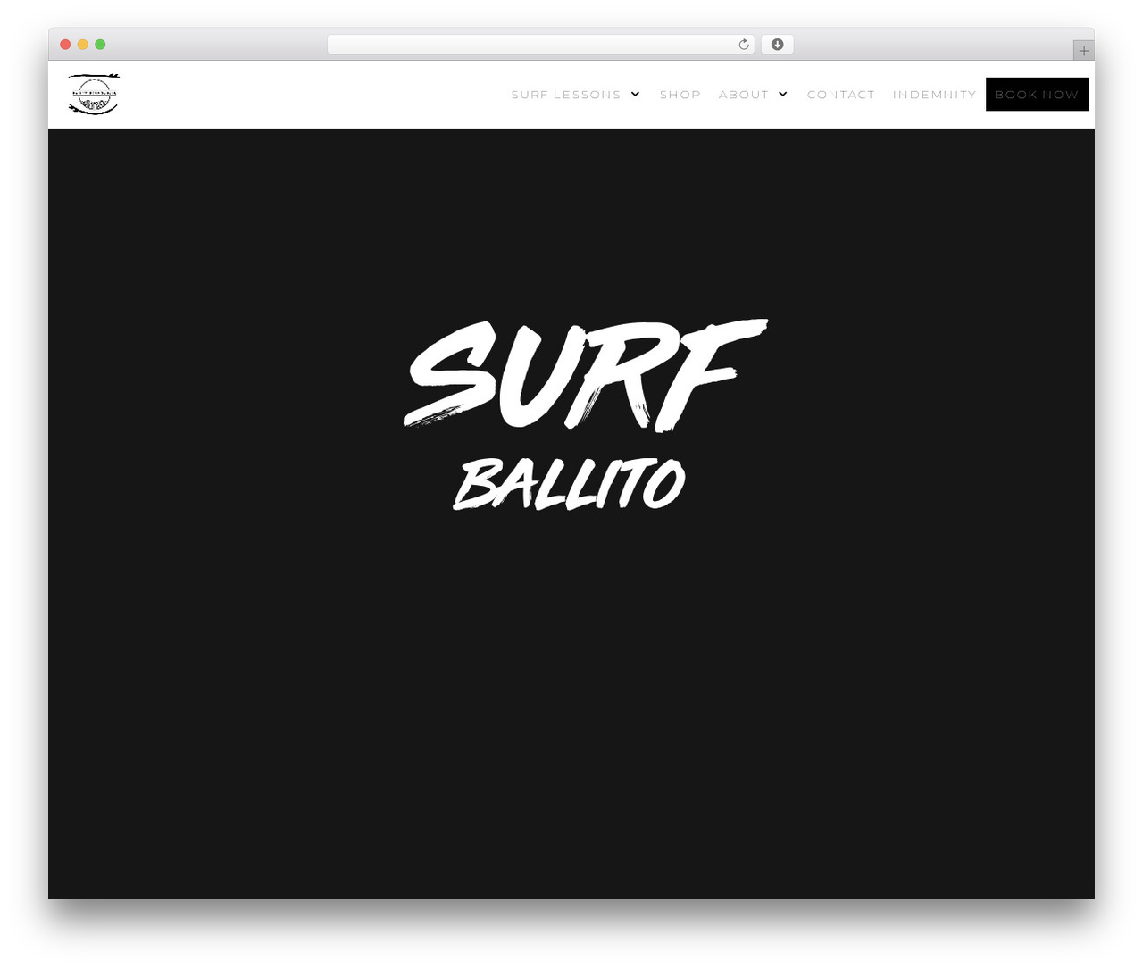Futurio WordPress theme - ballitosurfschool.com