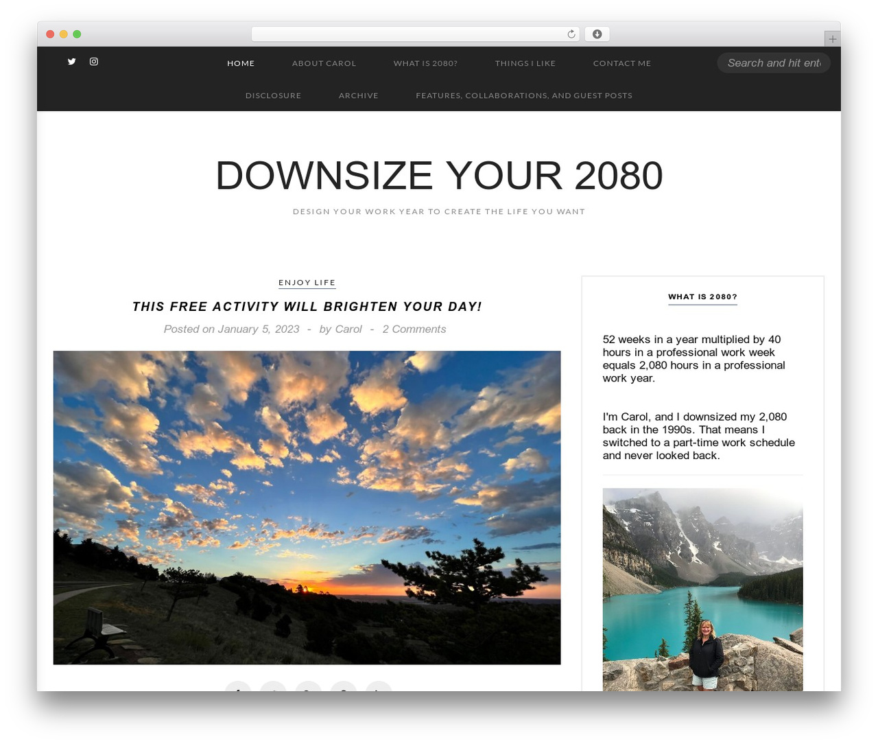 Simple & Elegant WordPress theme - downsizeyour2080.com Simple & Elegant WordPress theme - downsizeyour2080.com