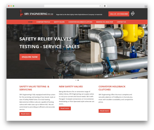 SRV Engineering theme WordPress - srvengineering.com.au