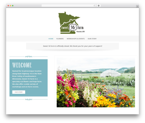 WordPress theme Emphasize Pro - sweet16farm.com
