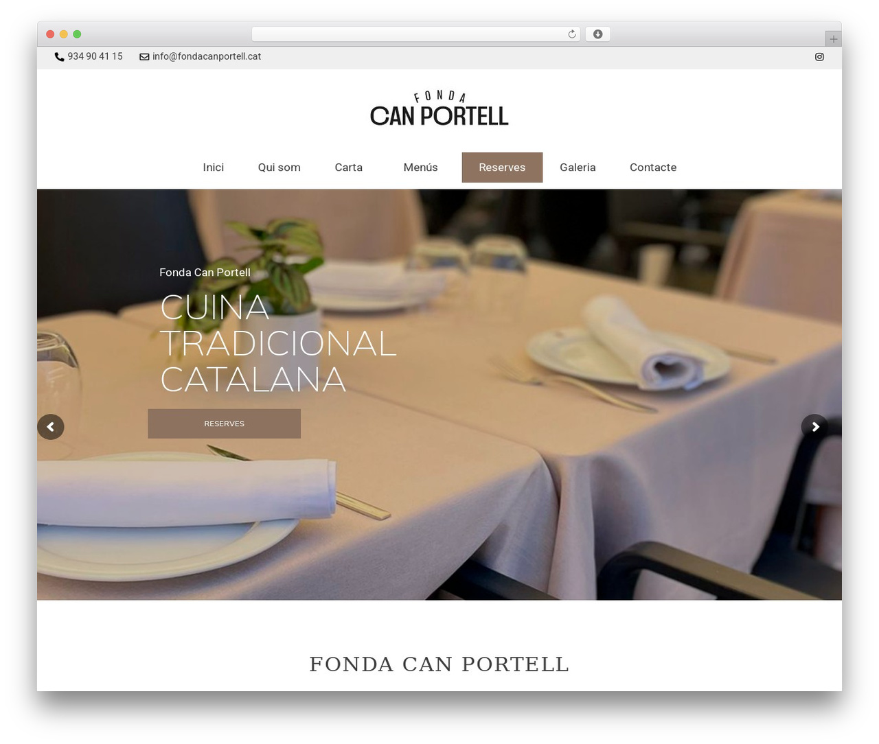 WordPress theme Morsel - fondacanportell.cat