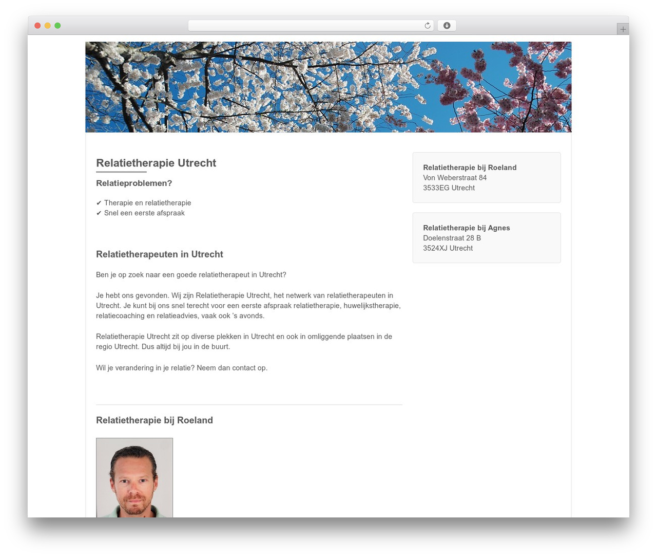 WordPress theme Responsive Pro - relatietherapie-utrecht.com