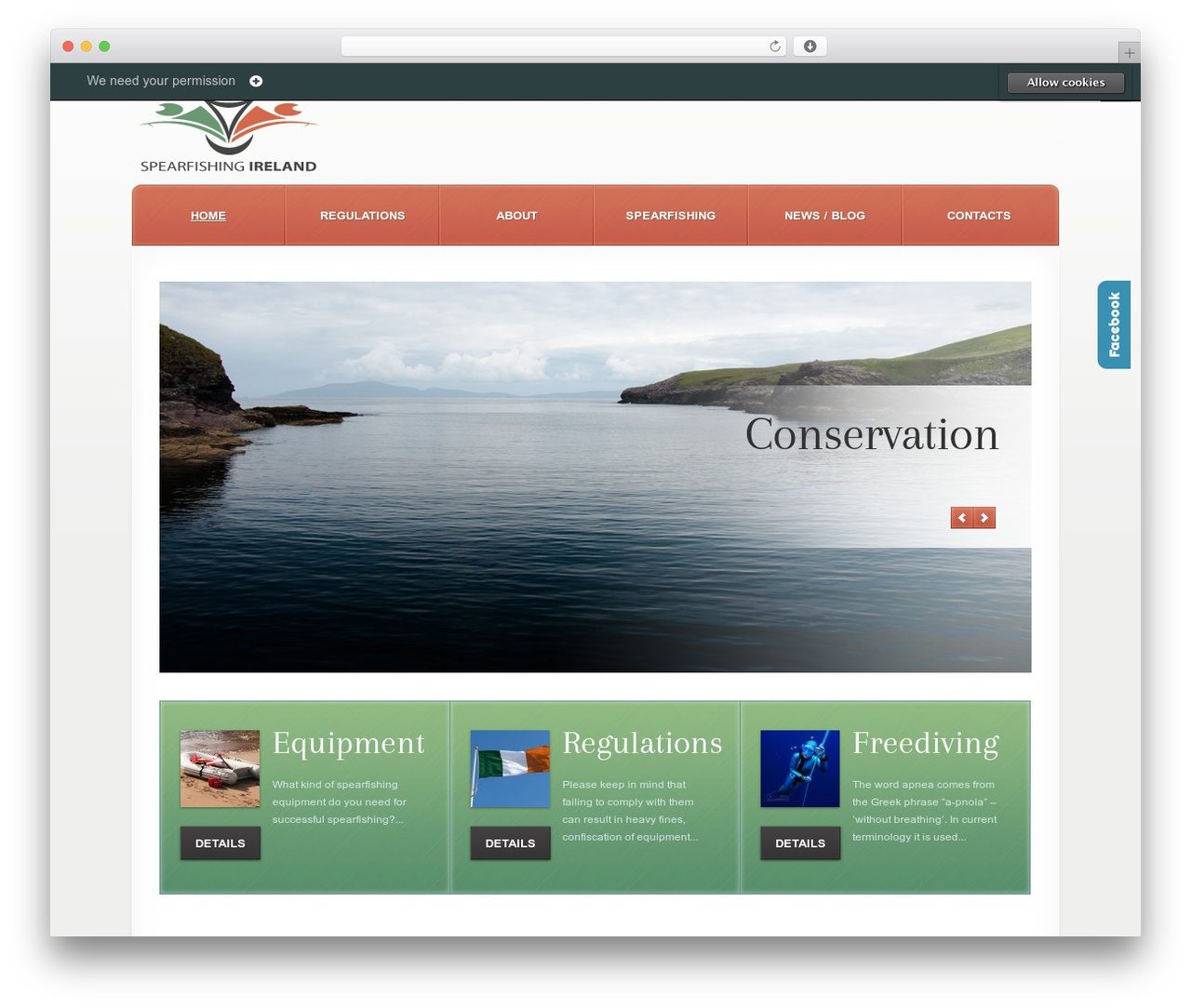 WordPress theme theme1556 - spearfishing.ie