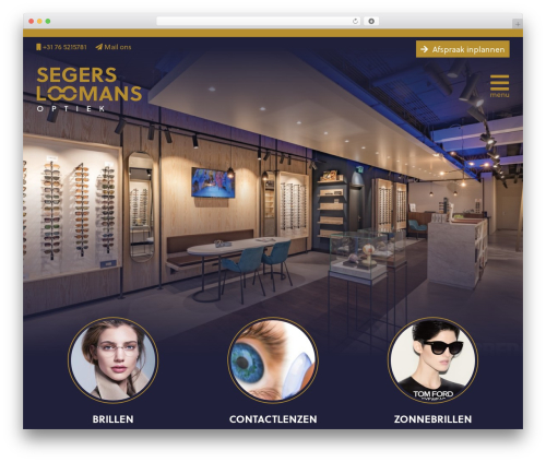 WordPress website theme Silvertheme - segersloomans.nl