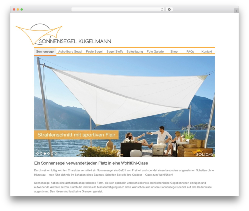 Workality Lite WordPress theme - sonnensegel-kugelmann.de