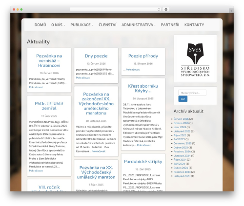 WP Bootstrap WordPress theme design - spisovatelevc.cz