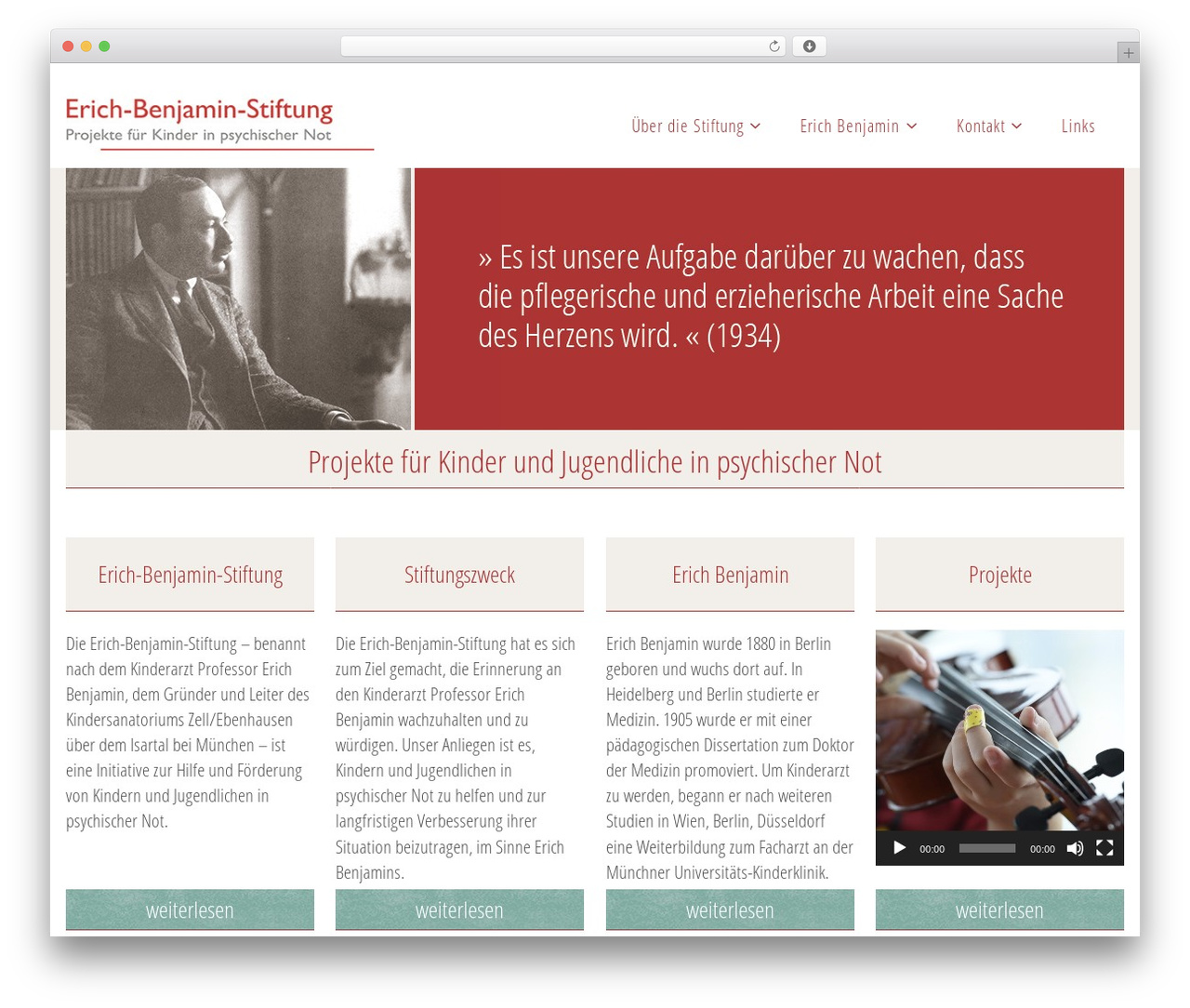 Fluida WP theme - erich-benjamin-stiftung.de